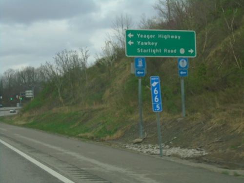 US-119 North at Yeager Highway Junction