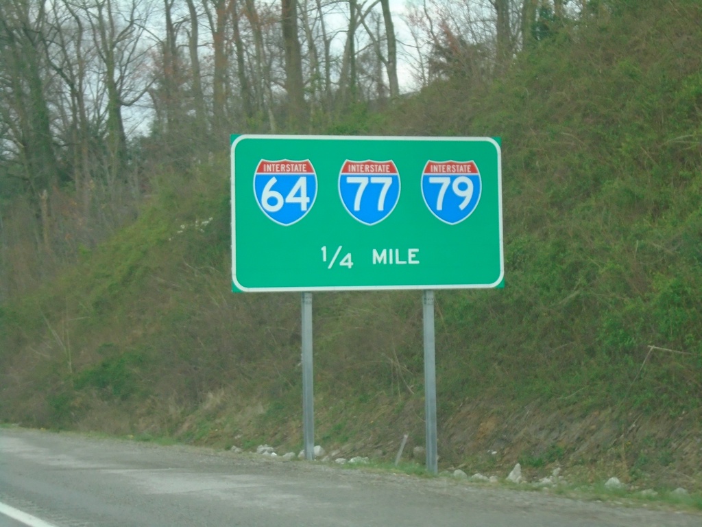 US-119 North Approaching I-64/(To)I-77/(To) I-79