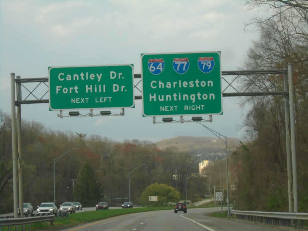 US-119 North Approaching I-64/To I-77/To I-79