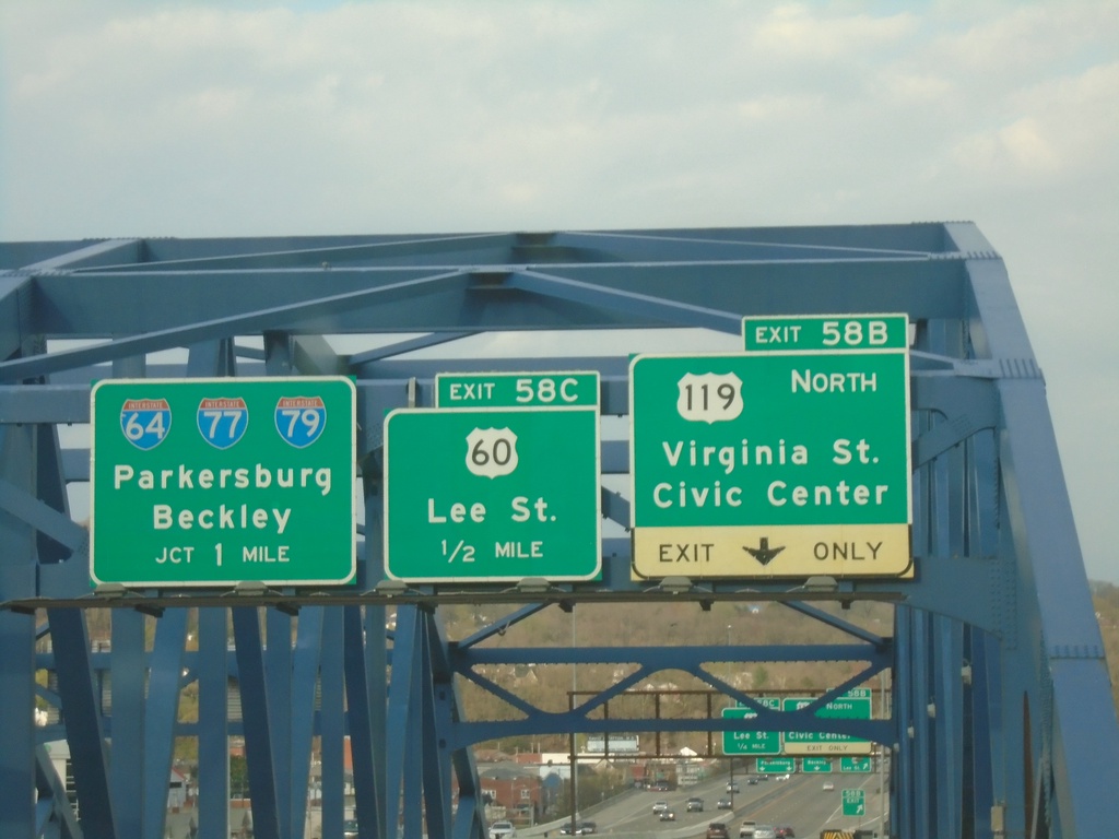 I-64 East - Exits 58B, 58C, and Exit 59