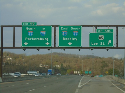 I-64 East - Exits 58C and 59