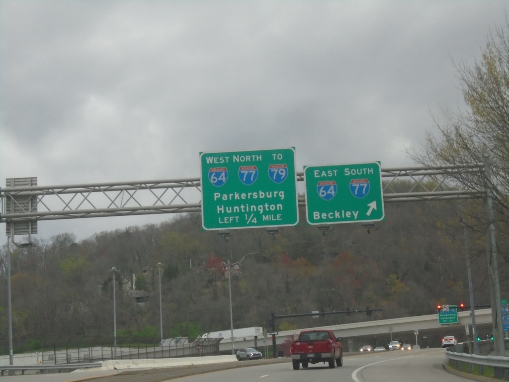 WV-114 North Approaching I-64/I-77/To I-79