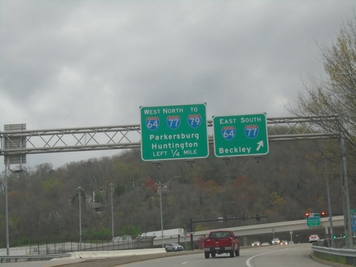 WV-114 North Approaching I-64/I-77/To I-79