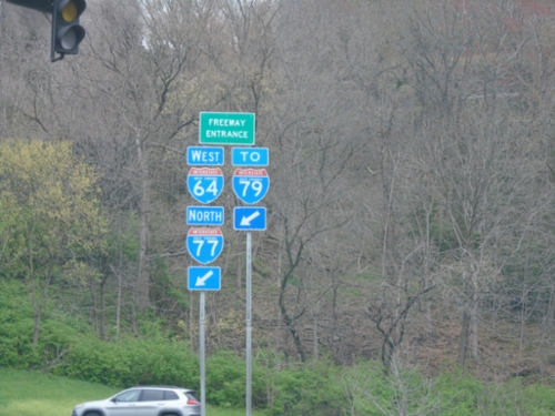 WV-114 North at I-77 North/I-64 East/To I-79