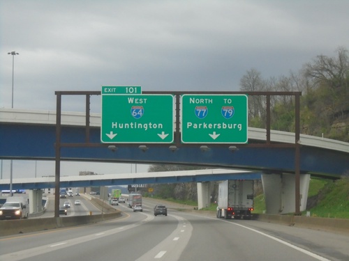 I-64 West/I-77 North - Exit 101