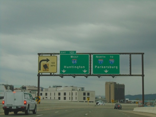 I-64 West/I-77 North - Exit 101