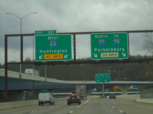 I-77 North/I-64 West - Exit 101