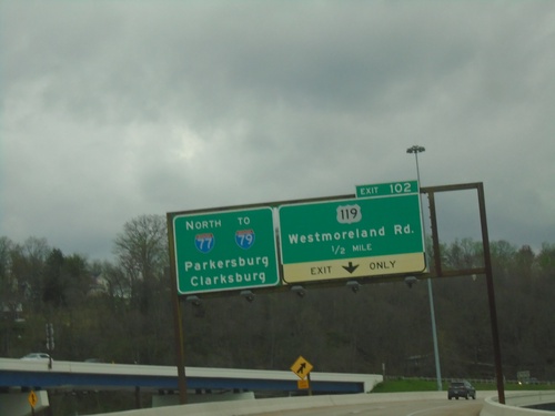 I-77 North - Exit 102