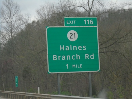 I-77 North - Exit 116