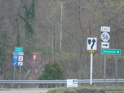 I-77 North at US-33/WV-2/WVCR-56