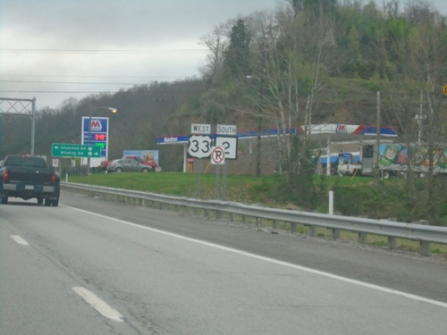 US-33 West/WV-2 South in Ravenswood
