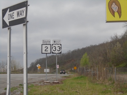 US-33 West/WV-2 South - Silverton