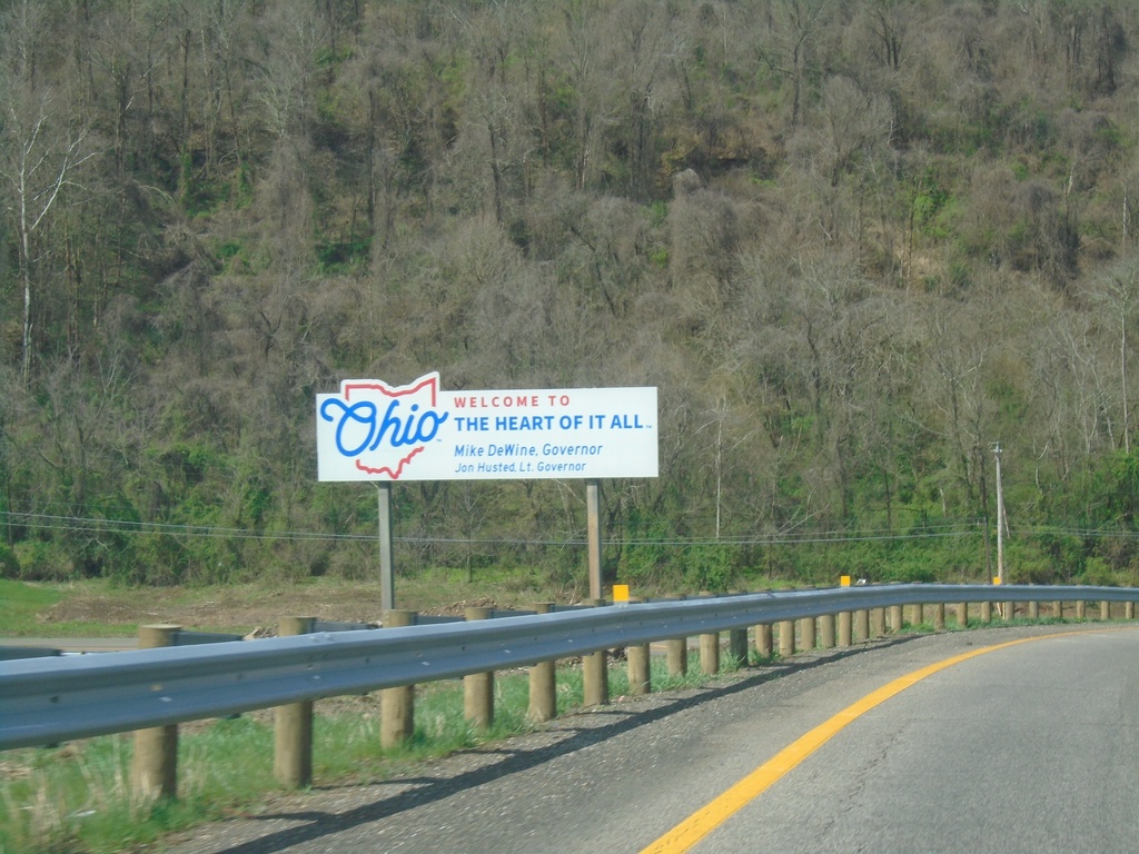 Welcome To Ohio on New Martinsville Bridge