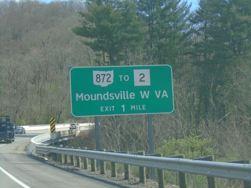 OH-7 North Approaching OH-872/To WV-2