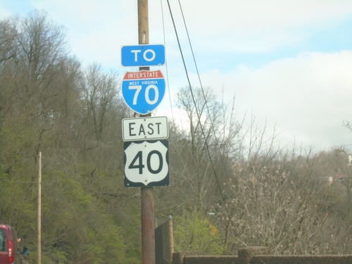 US-40 East/To I-70 - Wheeling