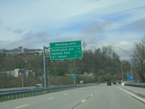 I-70 West - Wheeling Exits