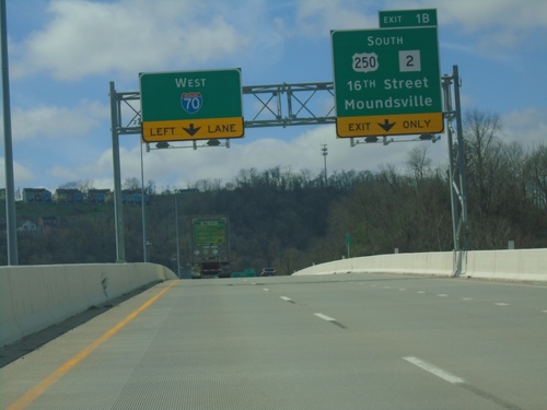 I-70 West Approaching Exit 1B