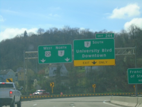 US-22 West - Exit 244