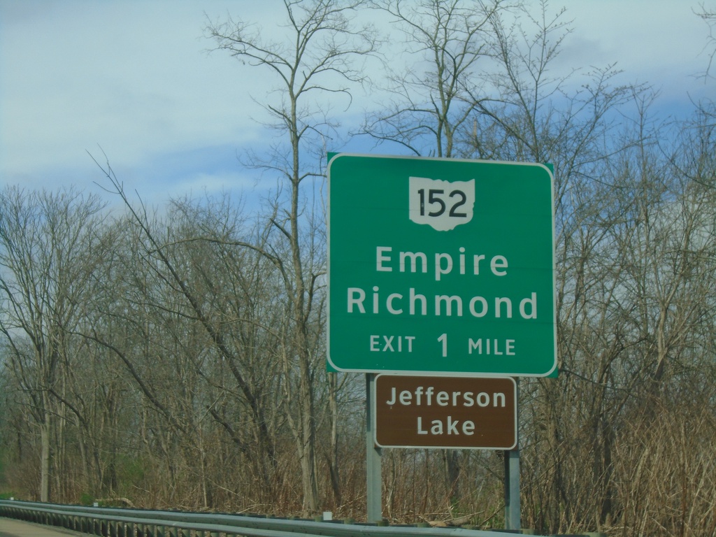 OH-7 North Approaching OH-152 Interchange