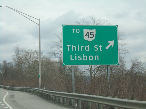 OH-7 North/OH-39 East at OH-45 Interchange