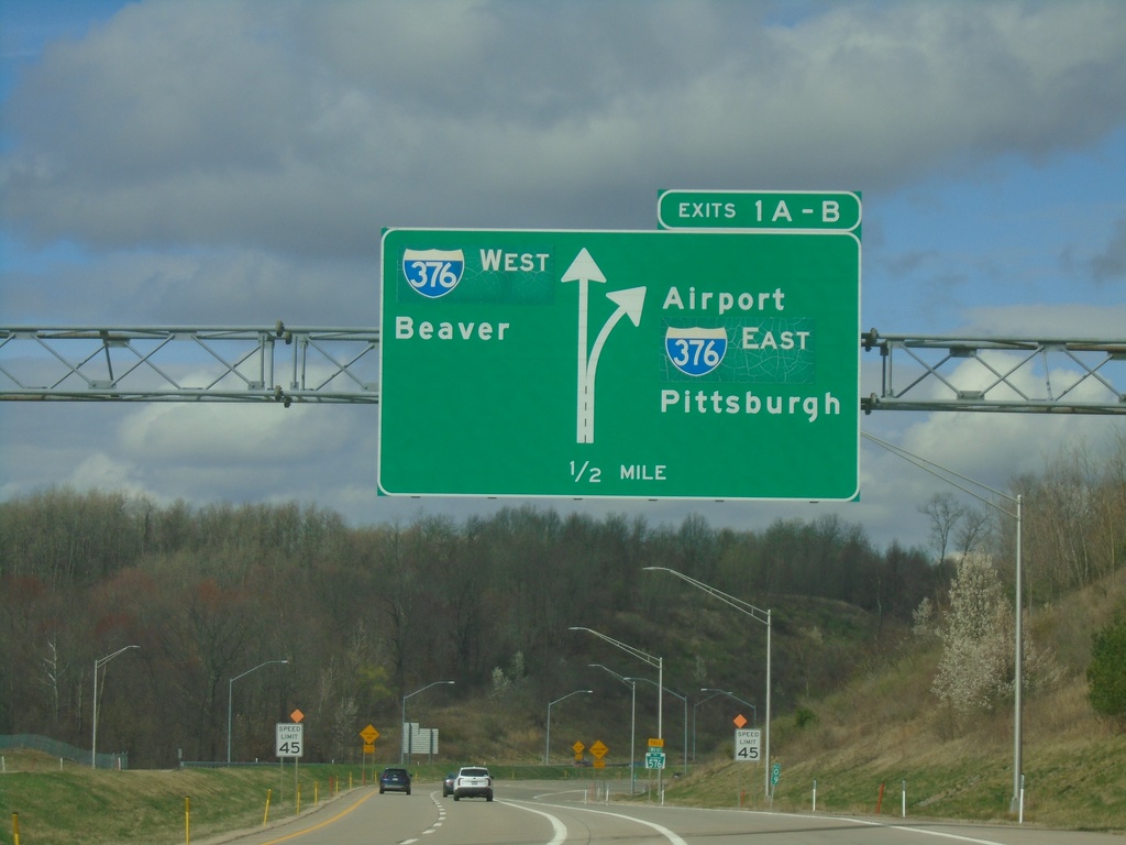 PA-576 West - Exits 1A-B
