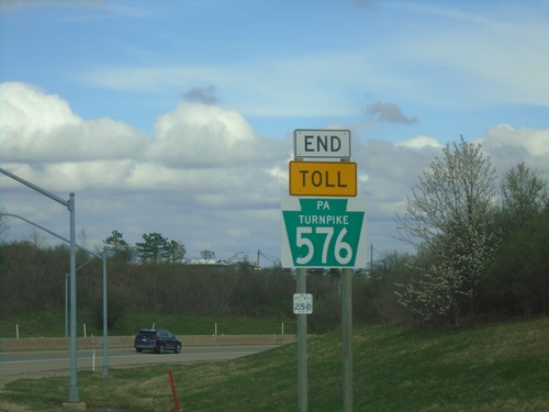 End PA-576 West at I-376 West