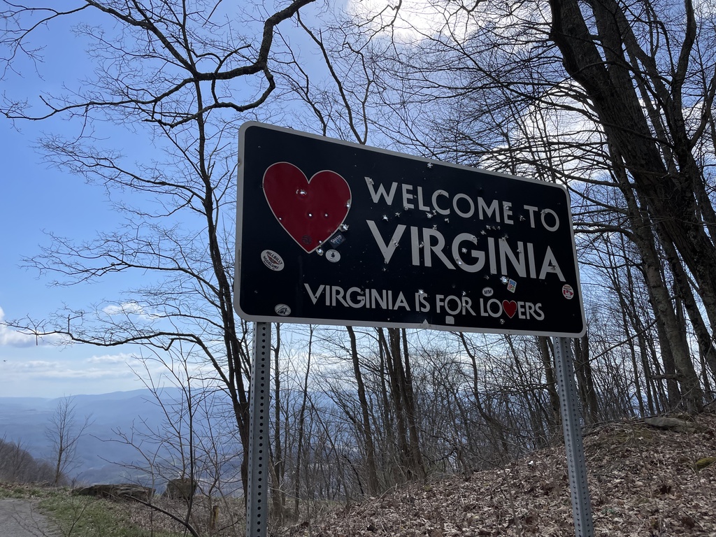 VA-160 East - Welcome To Virginia