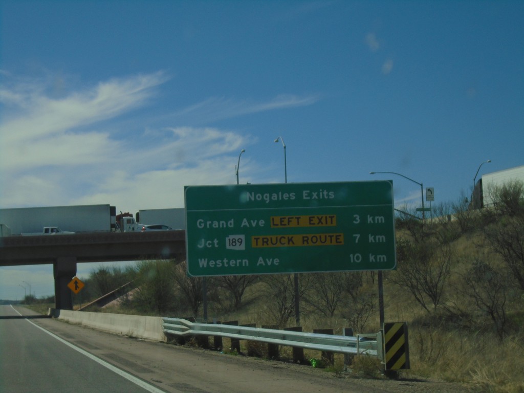 I-19 South - Nogales Exits