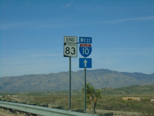 End AZ-83 North at I-10 West