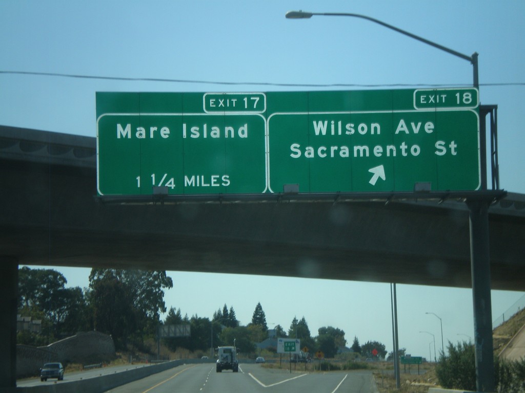 CA-37 West - Exits 18 and 17