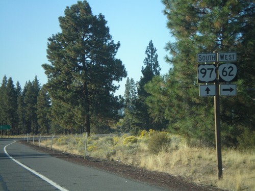 US-97 South Approaching OR-62