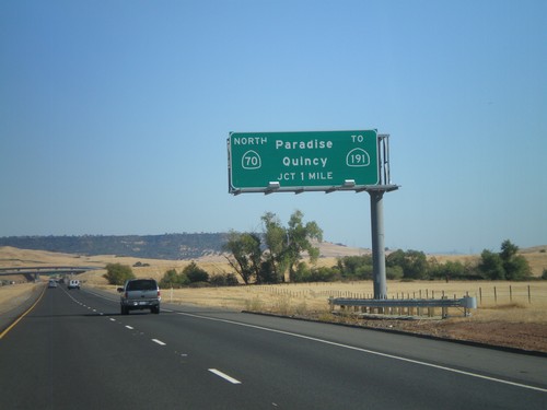 CA-149 South Approaching CA-70