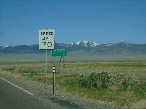 US-93 Alt South - Speed Limit 70 MPH