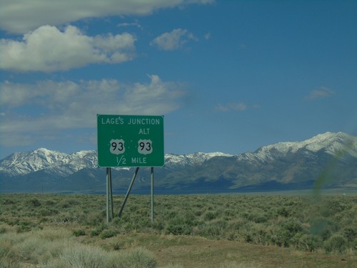 Alt. US-93 South Approaching US-93