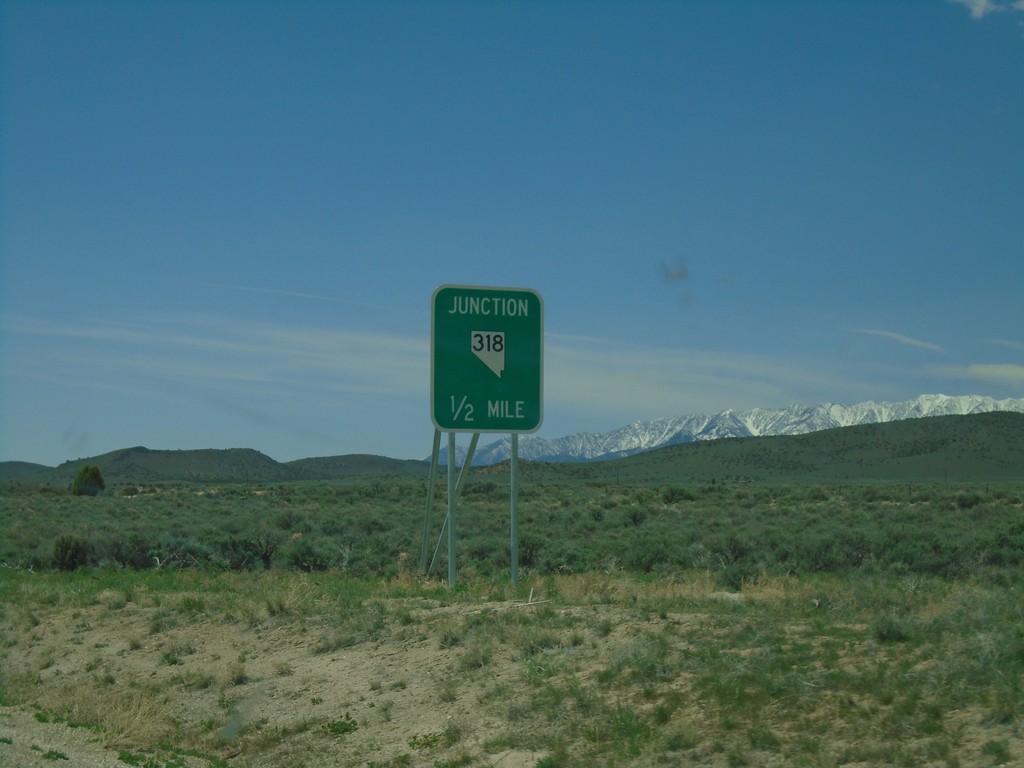 US-6 West Approaching NV-318