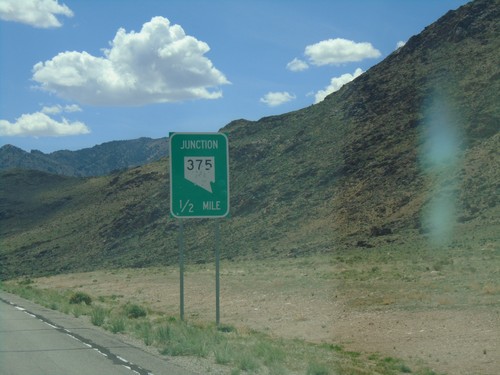 US-6 West Approaching NV-375 - Warm Springs Junction