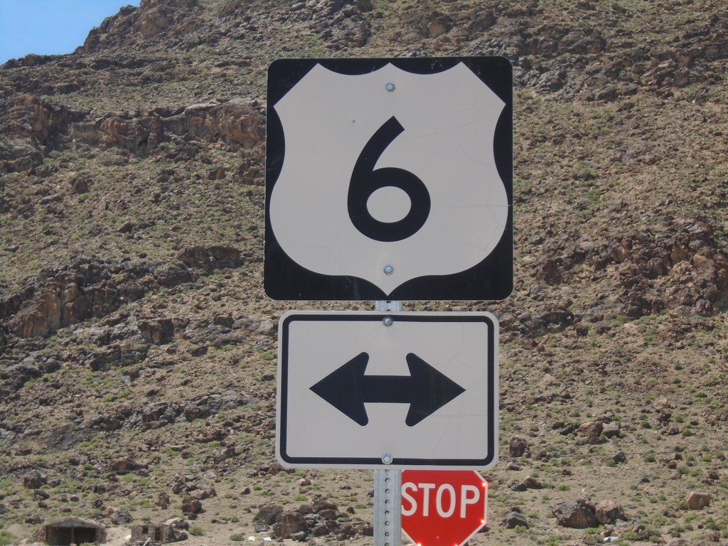 End NV-375 North at US-6 - Warm Springs Junction