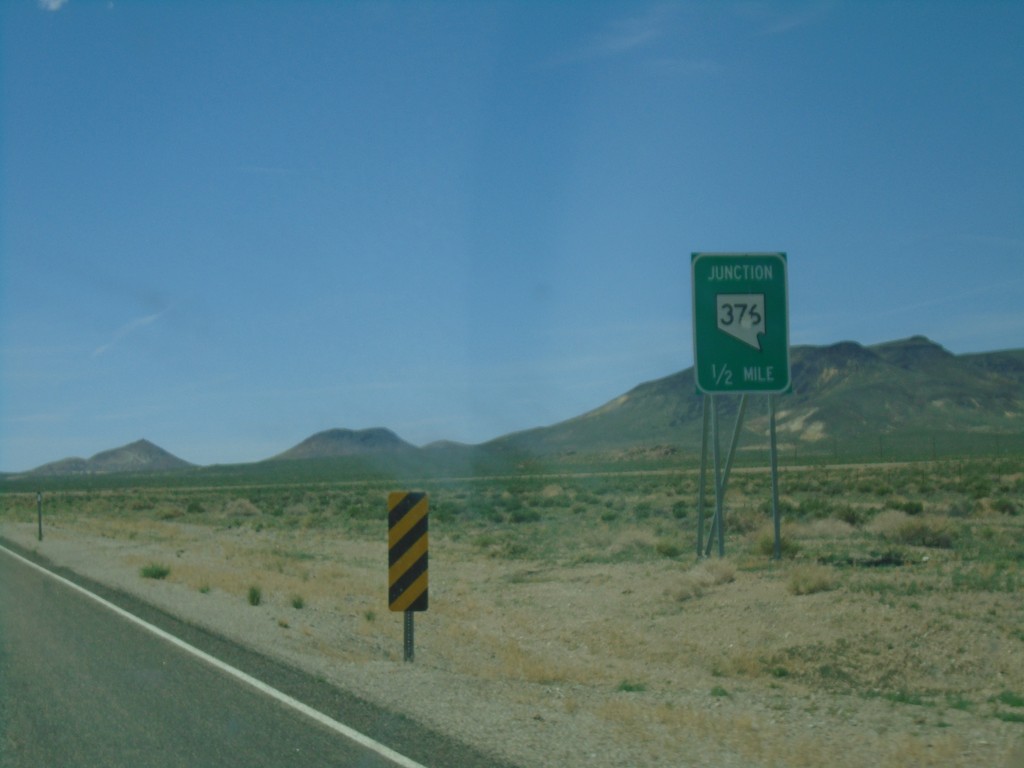 US-6 West Approaching NV-375 North