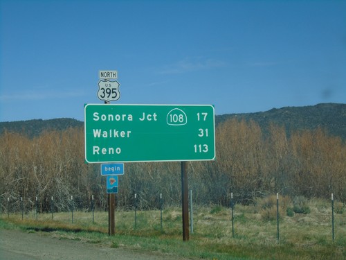 US-395 North - Distance Marker