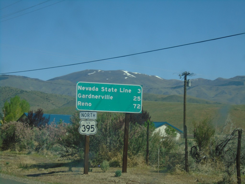 US-395 North - Distance Marker