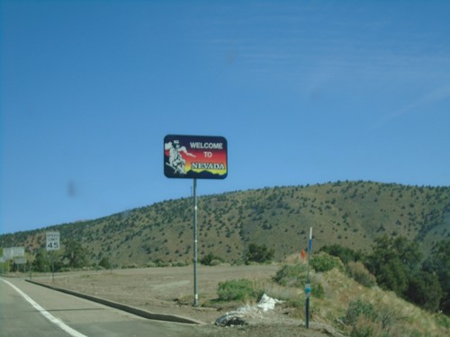 US-395 North - Welcome to Nevada