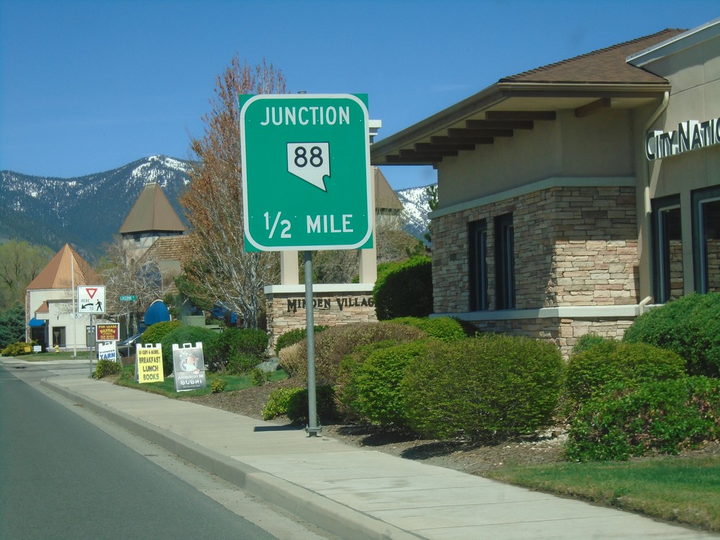 US-395 North Approaching NV-88