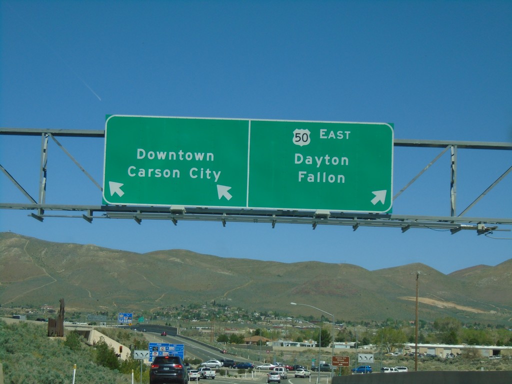 US-395 North/US-50 East on Exit 39 Offramp