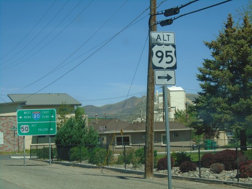 US-95 Alt. North/US-50 Alt. West at BL-80/NV-427