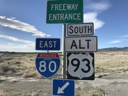 Pilot Peak Interchange at I-80 East/Alt. US-93 South