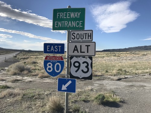 Pilot Peak Interchange at I-80 East/Alt. US-93 South