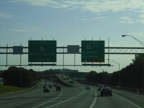 I-85 North - Exits 87 and 89