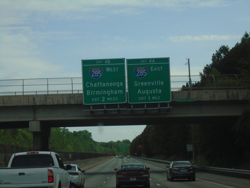 GA-400 North - Exits 4A and 4B