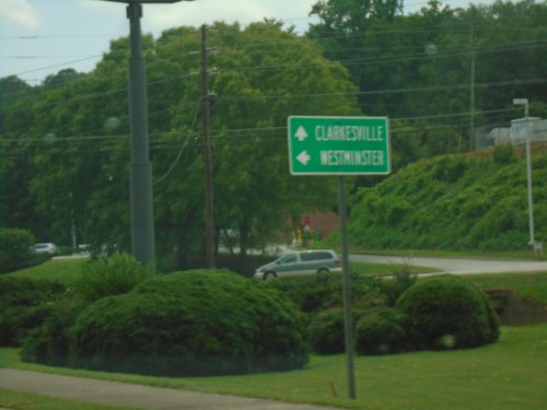 US-23/US-441/GA-15 South/US-76/GA-2 East at US-76/GA-2 Split