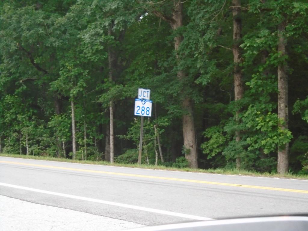 US-178 West Approaching SC-288